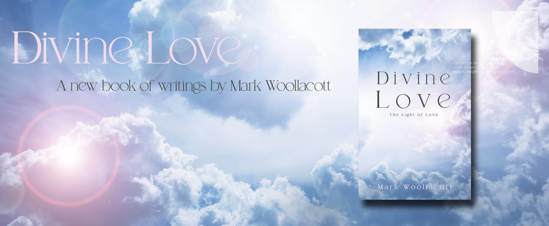 promotional image of Divine Love book cover by author Mark Woollacott