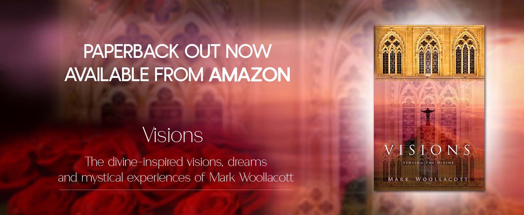 promotional book cover of Visions a personal journal of spiritual experiences by Mark Woollacott