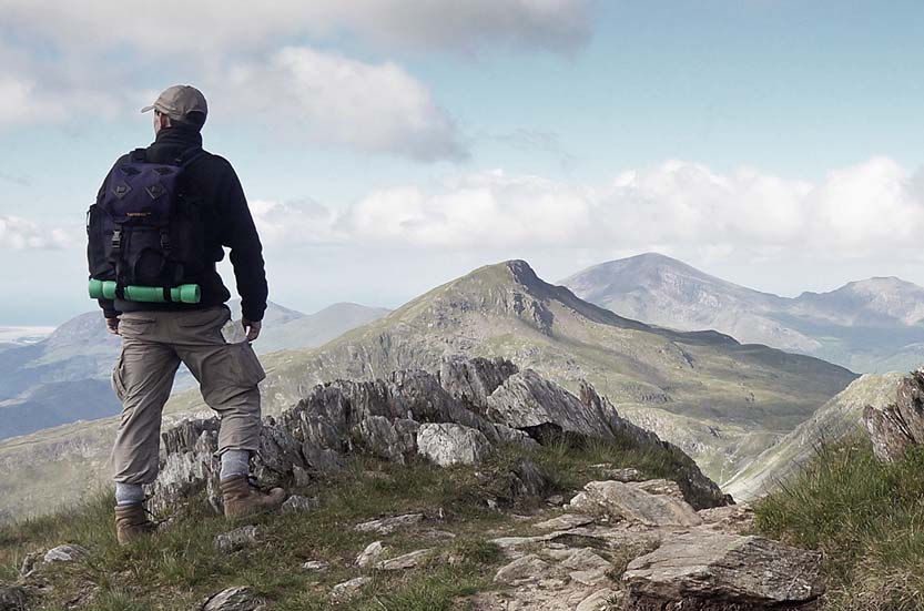 Artist Mark Woollacott seeking inspiration in Snowdonia
