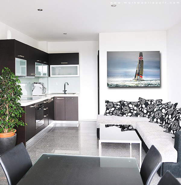 <i>J.P. Morgan BAR AC45 Catamaran</i><span>24 x 36 inches</span>