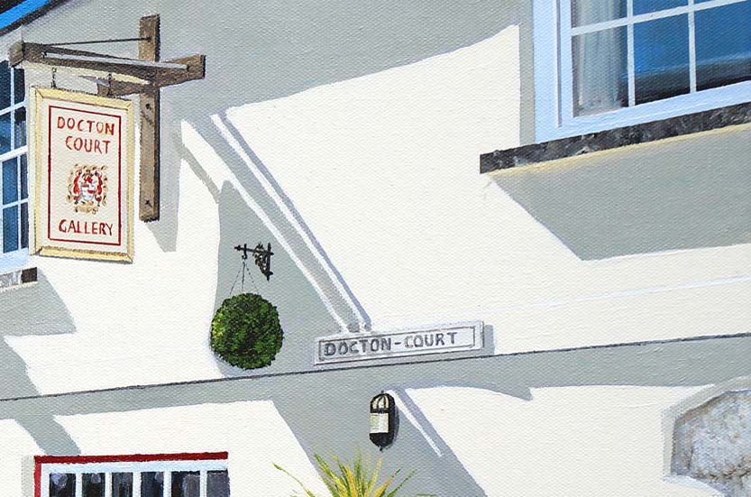 Docton Court gallery painting by Mark Woollacott