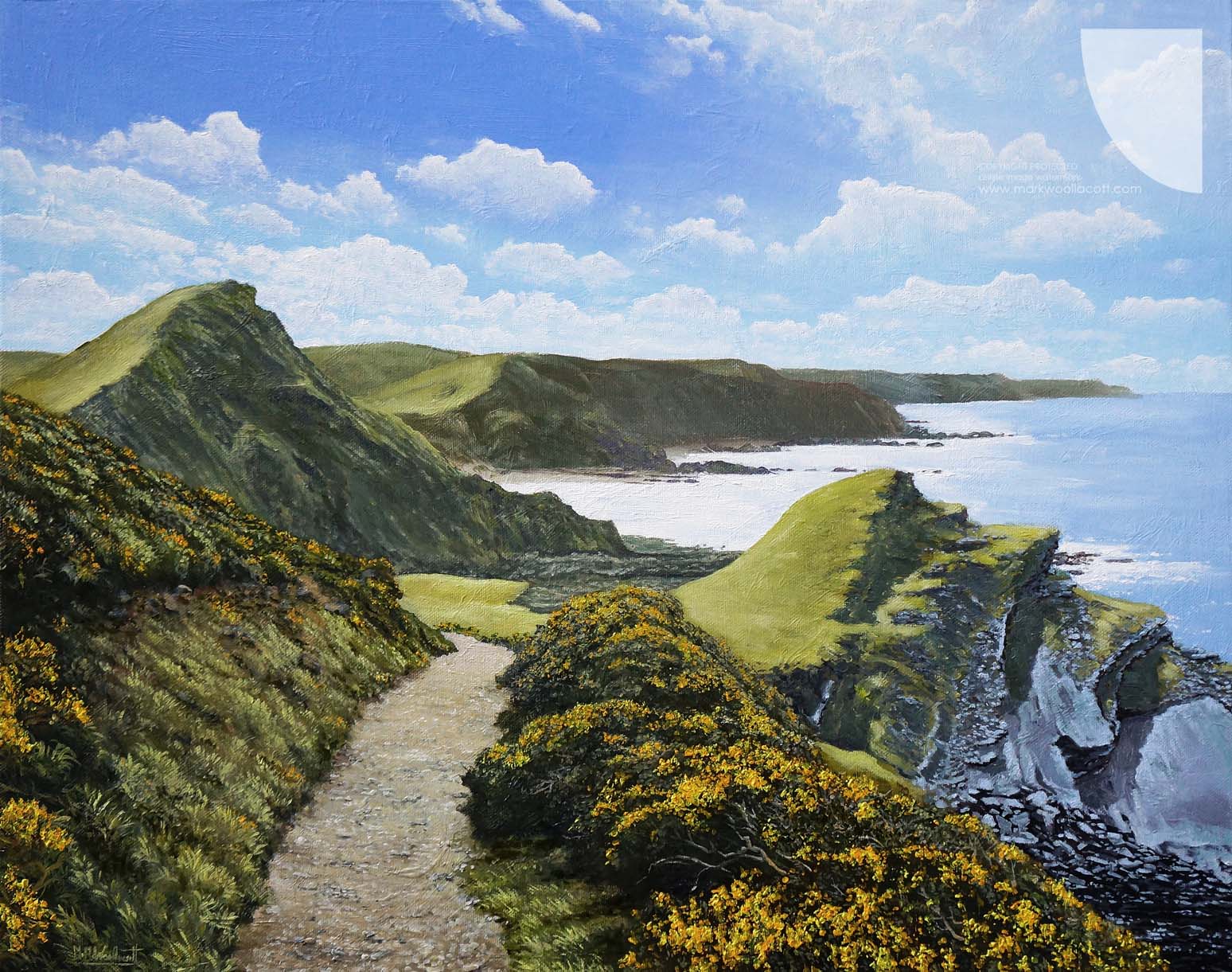 image of Hartland Coastline coastal painting by Mark Woollacott