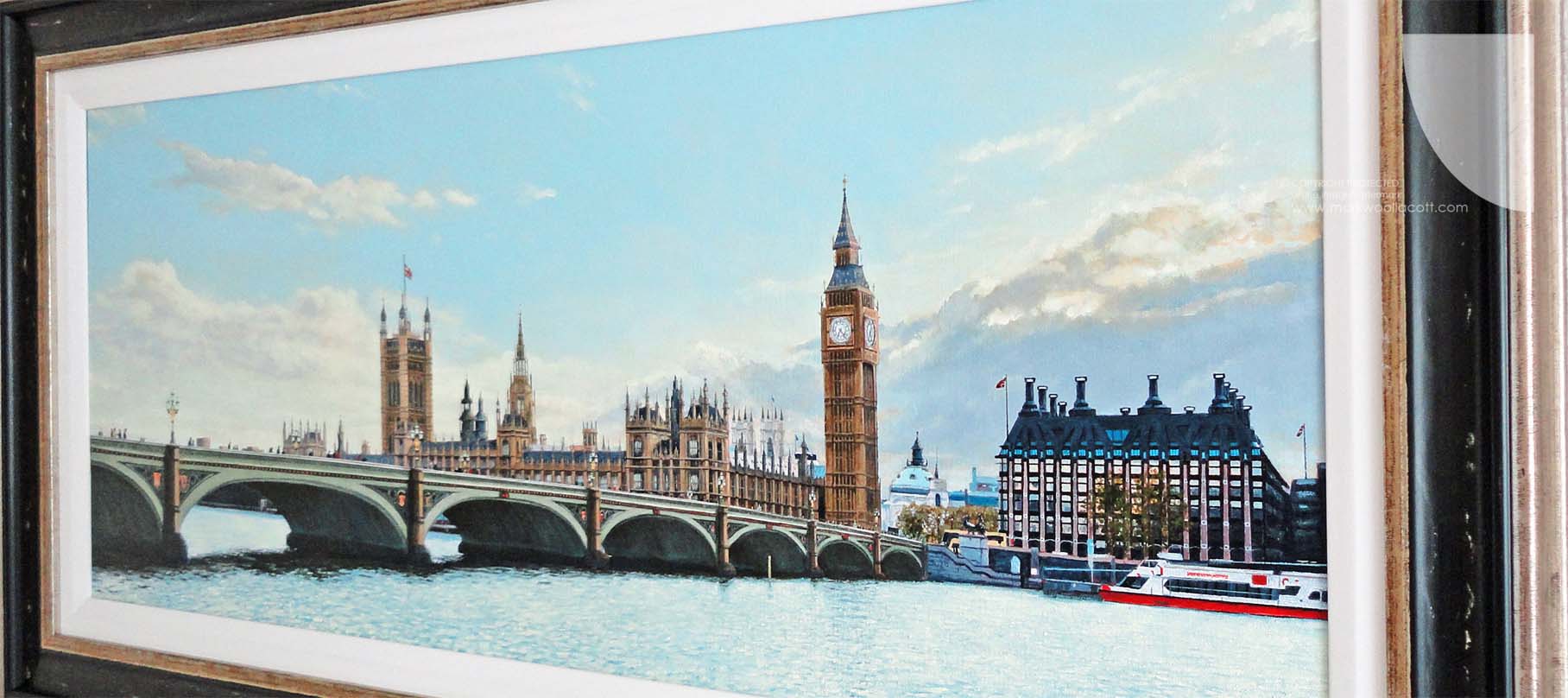image of The Houses of Parliament Westminster London representing patriotic British art