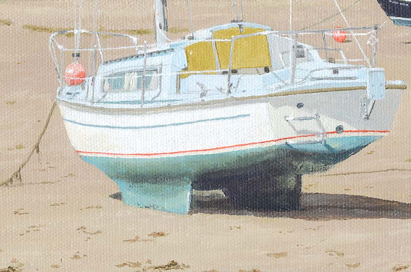 Instow Beach coastal painting luxury seascape artwork UK