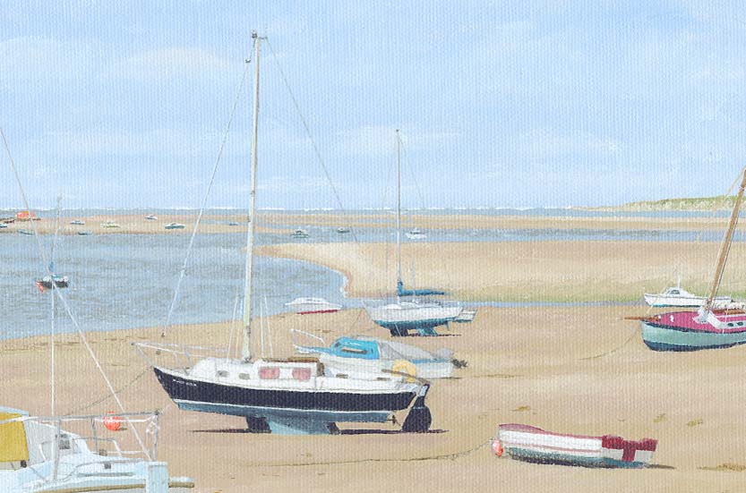 Instow Beach coastal painting coastal art