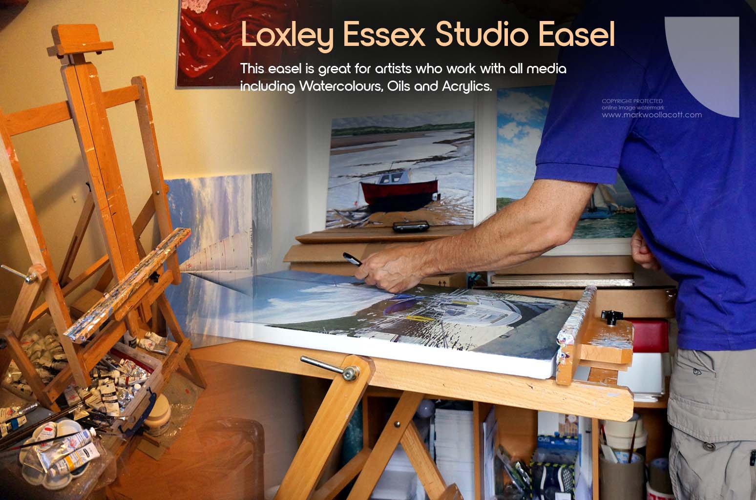 Loxley Essex Studio easel artists equipment and art supplies