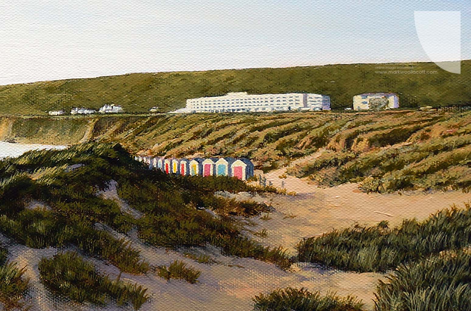 Saunton Beach coastal painting high-end coastal art for sale