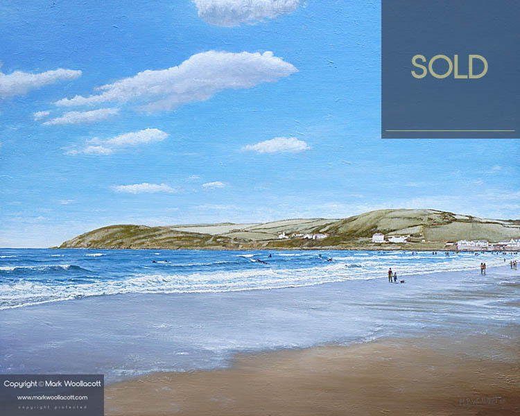 <i>The Inviting Shoreline, Croyde, North Devon</i><span>SOLD</span>