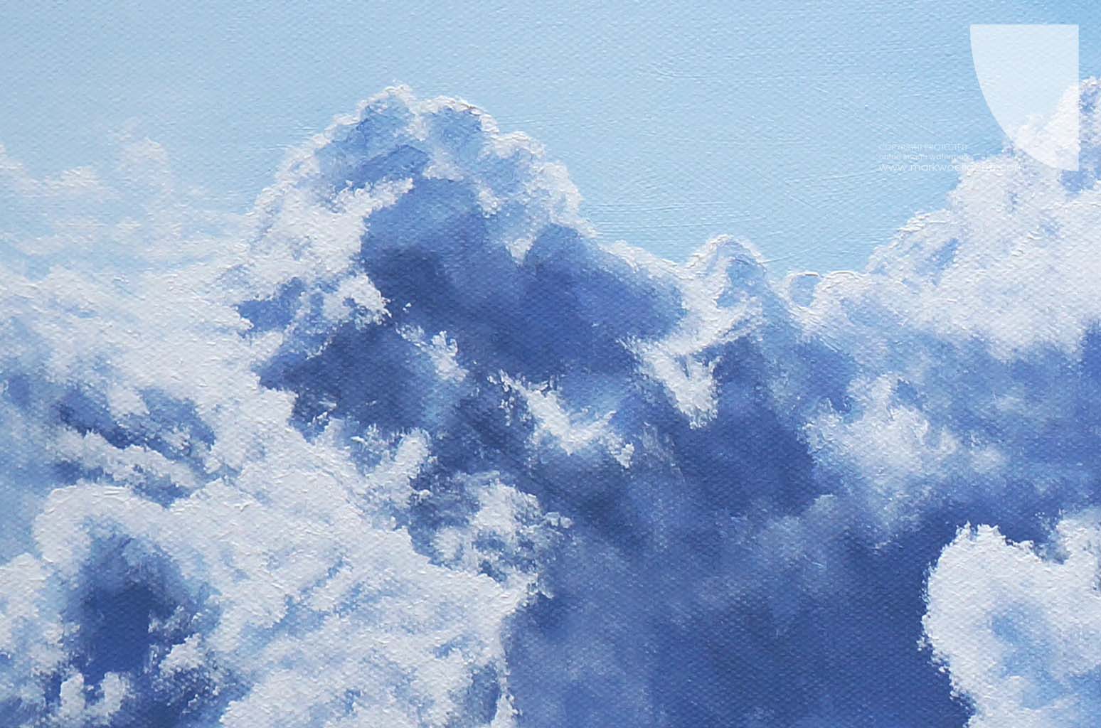 The Light From Above contemporary cloudscape painting