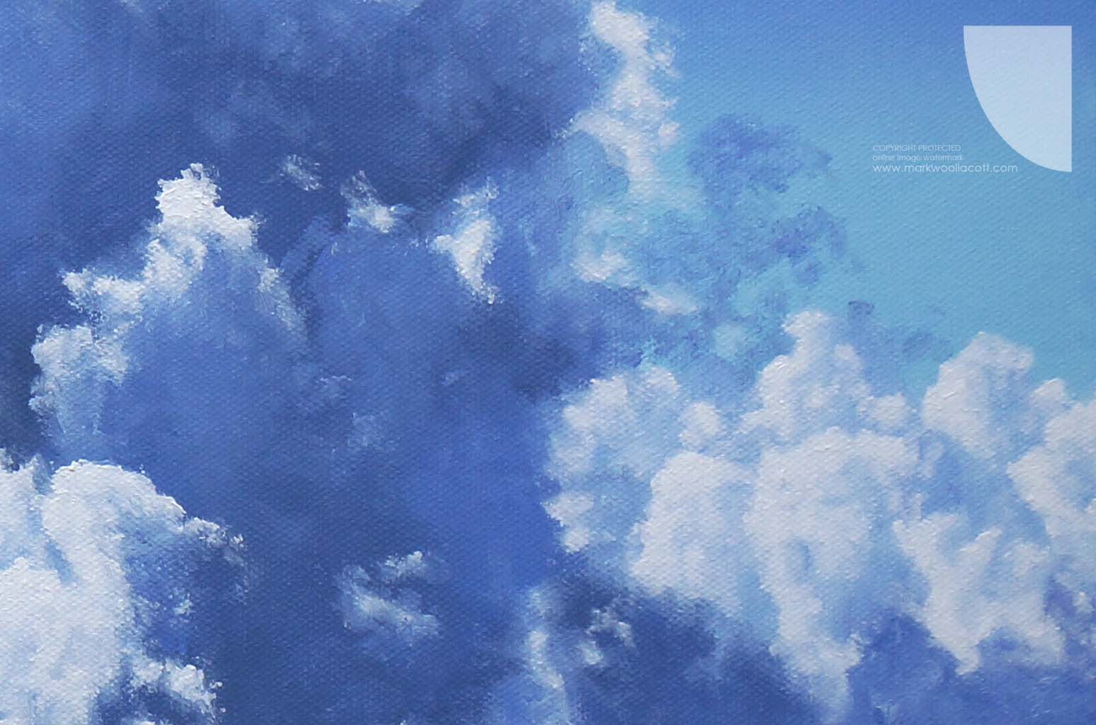 The Light From Above sky painting luxury cloud artwork UK